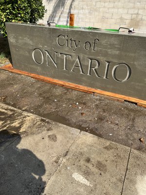 Monument City Of Ontario - Monument Sign Monument City Of Ontario - Monument Sign