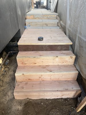Steps/Stairs - Sometimes we have to do temporary access before we can install final! There’s always a process when dealing with remodels, inspectors, third party contractors and so on. Steps/Stairs - Sometimes we have to do temporary access before we can install final! There’s always a process when dealing with remodels, inspectors, third party contractors and so on.