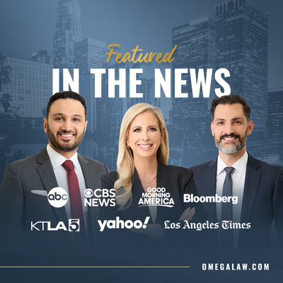 Omega Law Featured in the News - If you would like to get personalized assistance from our team of L.A. personal injury lawyers, please reach out to us as soon as possible. We are ready to hear the details of your situation and to provide you with the comprehensive legal support that you need. Contact us today to request a free consultation at Omega Law Group, PC. Omega Law Featured in the News - If you would like to get personalized assistance from our team of L.A. personal injury lawyers, please reach out to us as soon as possible. We are ready to hear the details of your situation and to provide you with the comprehensive legal support that you need. Contact us today to request a free consultation at Omega Law Group, PC.
