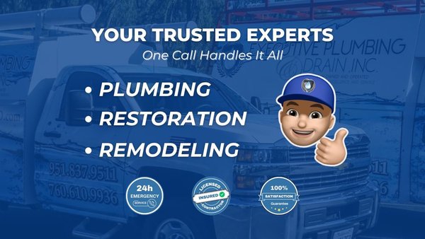 Executive Plumbing & Drain - Explore the history and legacy of Executive Plumbing & Drain through our past years. With years of expertise in plumbing, restoration, and construction, we’ve built a reputation for delivering reliable, high-quality results. Learn more about our journey and successful projects!