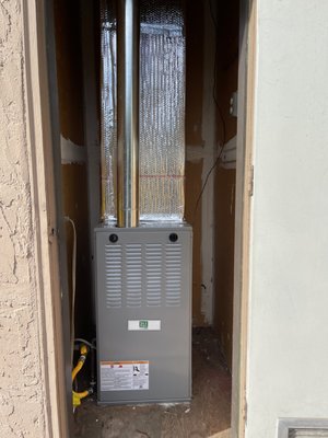 Installation of Air Conditioning System - This was replacement of old furnace with new furnace.