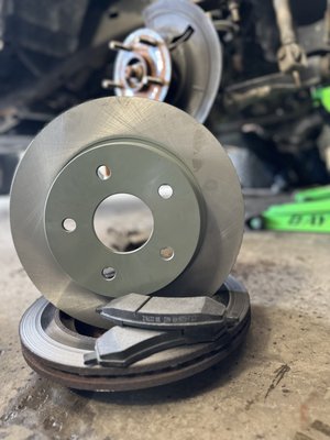 Brake pads & Rotors - Bring us your new rotors and brake pads and we can install today! Don’t ignore those squeaky brakes until it’s too late, contact us! Call +18163827355 Brake pads & Rotors - Bring us your new rotors and brake pads and we can install today! Don’t ignore those squeaky brakes until it’s too late, contact us! Call +18163827355