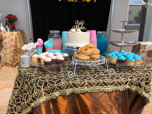 Gender Reveal - This setup was for a gender reveal.