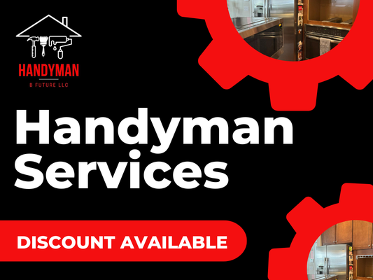 Handyman Services - Home repairs and improvements can be daunting, often requiring specific skills and time-consuming efforts. At B Future, we specialize in a wide range of Handyman Services to address any issue around your home. Whether it's fixing a leaky faucet, repairing drywall, or assembling furniture, our experienced team handles it with precision and efficiency.
We understand the frustration of unfinished projects or DIY attempts gone wrong. That's why we're committed to delivering top-notch quality and exceptional customer service. Our process begins with a thorough assessment of your needs, followed by a detailed plan to ensure your project is completed to your satisfaction, on time and within budget.
From Painting and Siding to Fencing and Windows Installation, our services are designed to enhance both the functionality and aesthetics of your home.
Contact us today to schedule your free estimate and discover how we can turn your vision into reality. Handyman Services - Home repairs and improvements can be daunting, often requiring specific skills and time-consuming efforts. At B Future, we specialize in a wide range of Handyman Services to address any issue around your home. Whether it's fixing a leaky faucet, repairing drywall, or assembling furniture, our experienced team handles it with precision and efficiency.
We understand the frustration of unfinished projects or DIY attempts gone wrong. That's why we're committed to delivering top-notch quality and exceptional customer service. Our process begins with a thorough assessment of your needs, followed by a detailed plan to ensure your project is completed to your satisfaction, on time and within budget.
From Painting and Siding to Fencing and Windows Installation, our services are designed to enhance both the functionality and aesthetics of your home.
Contact us today to schedule your free estimate and discover how we can turn your vision into reality.