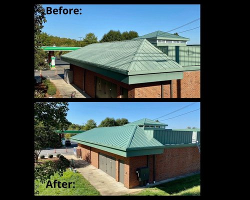 Metal Roofing Painting - With your roof being one of the most important investments in a business,It protects the inside. Painted metal roofs are subject to harsh weathering ,extreme thermal shock from rising daytime temperatures and moisture is always present and with time it can fade the paint color or paint starts to peel off so is your business metal roof maintained well? Give us a call or submit your information to one of our websites to schedule your free estimate!