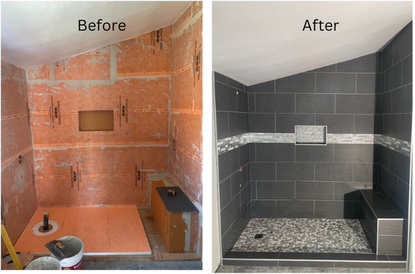 Walk-In Shower Tile installation - Bathroom/Shower tile installation