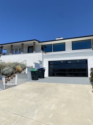 Garage tint in Corona Del Mar in 5% Optivision - Home owner called us out to tint his garage office space. Wanted to add privacy and reject heat. So we did just that using a 5% film. Garage tint in Corona Del Mar in 5% Optivision - Home owner called us out to tint his garage office space. Wanted to add privacy and reject heat. So we did just that using a 5% film.