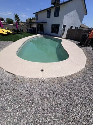 Cool Decking and Custom Patterns - These projects were cool decking and some with custom troweled patterns! Keep your deck cooler with cool decking and you can always upgrade with a custom pattern to make it look more like natural stone.