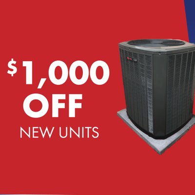 $1,000 Off New Units - We offer free quotes on new system installations, flexible financing options with approved credit, and 24/7 emergency service. Your satisfaction is our mission. Contact us today for all your cooling and heating needs. $1,000 Off New Units - We offer free quotes on new system installations, flexible financing options with approved credit, and 24/7 emergency service. Your satisfaction is our mission. Contact us today for all your cooling and heating needs.