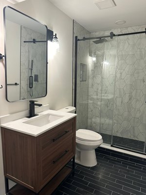 Basement Finishing - Elevating this basement with our finishing touch