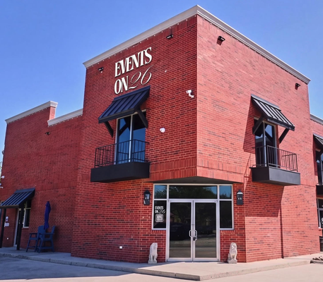 Events on 26 - We've recently moved and are excited to share our new venue with you! Whether you are looking to host a corporate event, birthday party, baby shower, or micro wedding, we do it all! Call today to schedule!