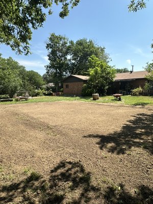 Grading for above ground swimming pool. - This is a grading job we did to level an above ground swimming pool. Grading for above ground swimming pool. - This is a grading job we did to level an above ground swimming pool.