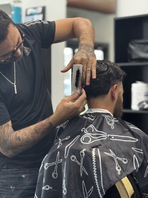 Our Barbers at Work! - Our barbers' portfolio highlights precision, style, and attention to detail—each cut a testament to our commitment to excellence. Our Barbers at Work! - Our barbers' portfolio highlights precision, style, and attention to detail—each cut a testament to our commitment to excellence.