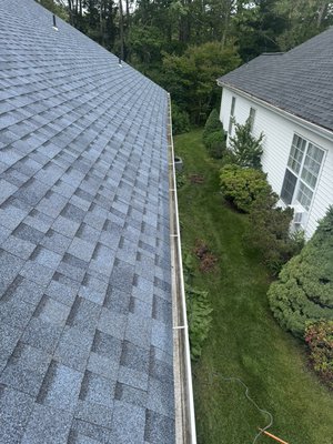 Gutter cleaning and gutter guard installed - Gutter cleaning and guard installed by us