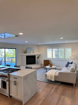 House Renovation/ Remodeling - "At FDC Construction, we recently undertook a comprehensive full house renovation that completely revitalized our client's property. From start to finish, our approach was centered around delivering a seamless and transformative experience.

We began by collaborating closely with the homeowners to understand their unique vision and functional needs. Our team of skilled architects and designers crafted a tailored plan that harmonized modern aesthetics with practical living solutions.

Demolition and structural enhancements laid the groundwork for extensive interior upgrades. We meticulously installed new flooring, refreshed walls, and ceilings, ensuring a cohesive and refreshed interior throughout the home. Our commitment to quality extended to modernizing essential systems like plumbing, electrical, and HVAC, prioritizing efficiency and reliability.

The heart of the home, the kitchen, received a stunning makeover with bespoke cabinetry, elegant countertops, and top-tier appliances that elevate both style and functionality. Bathrooms were also transformed into serene retreats with luxurious fixtures and meticulous tile work.