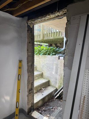 ☎️CUSTOM BASEMENT DOOR INSTALLATION ☎️301-300-5591 - This basement door had to be custom cut to fit properly. We had make the door jamb and frame to the proper door size ☎️CUSTOM BASEMENT DOOR INSTALLATION ☎️301-300-5591 - This basement door had to be custom cut to fit properly. We had make the door jamb and frame to the proper door size