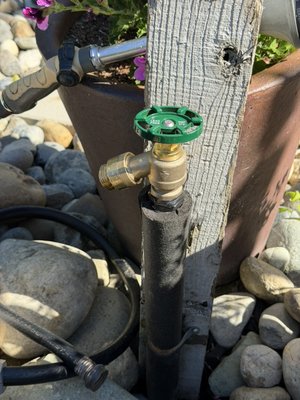 Hose Spigot Replacement Orangevale - This old hose spigot was continuously leaking. We swiftly got this customer scheduled for same day repair, and brought the new hose spigot up to code in the process. Hose Spigot Replacement Orangevale - This old hose spigot was continuously leaking. We swiftly got this customer scheduled for same day repair, and brought the new hose spigot up to code in the process.
