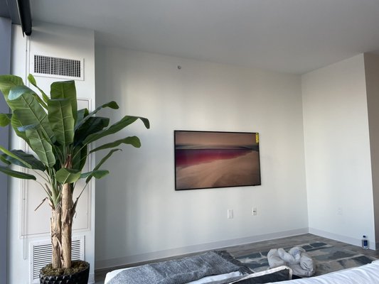 High rise ! - Client wanted a “floating TV made it happen like magic!”