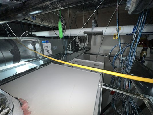 LED LIGHTS - This was done in a commercial lab building.