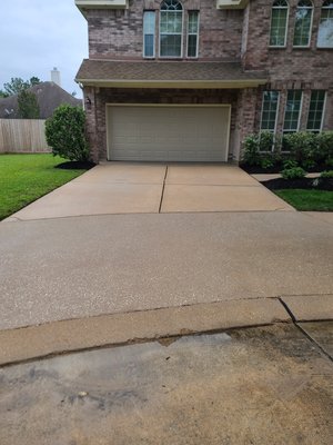 Driveway and sidewalk cleaning - This customer was extremely slippery during or after a rain event due to the mold and algea build-up. Driveway and sidewalk cleaning - This customer was extremely slippery during or after a rain event due to the mold and algea build-up.