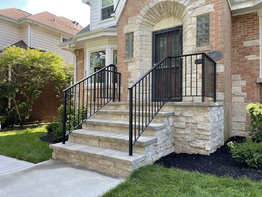 Modern Railings For A New Porch - A customer reached out to us to finish his porch with a new custom railing. He was referred by his neighbor who we installed a railing for a year before.
The end result is a stunning finishing touch that left him happy. Modern Railings For A New Porch - A customer reached out to us to finish his porch with a new custom railing. He was referred by his neighbor who we installed a railing for a year before.
The end result is a stunning finishing touch that left him happy.