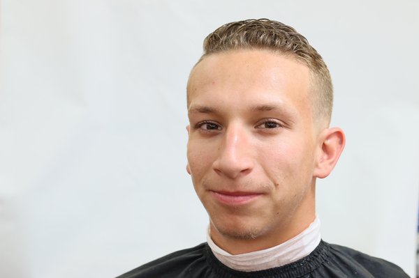 Combover Fade - Mid skin-fade with textured combover. Hair styled with Reuzel High-Sheen Pomade. All haircuts include a shampoo & conditioner and a relaxing nape (back of the neck) towel. Book online by visiting the website below! Combover Fade - Mid skin-fade with textured combover. Hair styled with Reuzel High-Sheen Pomade. All haircuts include a shampoo & conditioner and a relaxing nape (back of the neck) towel. Book online by visiting the website below!
