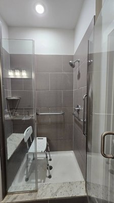Grab Bar Installation - Add extra safety with professionally installed grab bars in your shower.