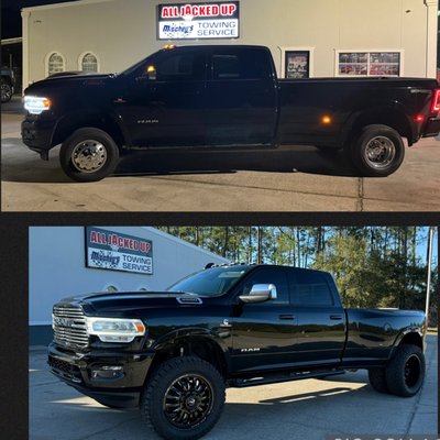 2020 Ram 3500 - 2020 Ram 3500 with a Ready-Lift 3 inch lift kit. Fuel 22 inch wheels wrapped in Nitto Ridge Grapplers 37X13.50X22