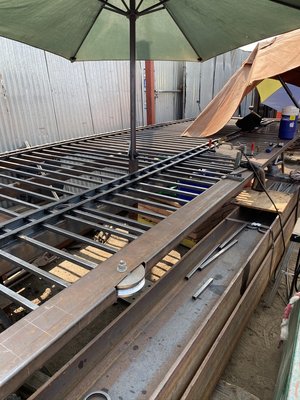 Keyless entry gate - In this beautiful project, we fabricated a 20 foot gate keyless entry with motor installed as well at residence Keyless entry gate - In this beautiful project, we fabricated a 20 foot gate keyless entry with motor installed as well at residence
