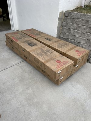 Internal move - Moved the four extra large freight boxes to the customer's desired spot. Internal move - Moved the four extra large freight boxes to the customer's desired spot.