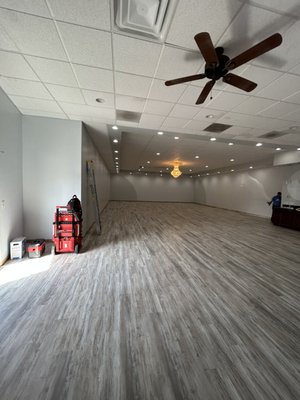Flooring Installation - 2200 sq ft. 
LVP floor install