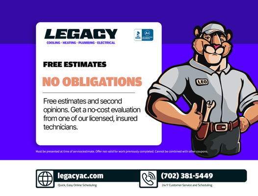 Free estimates. No obligations! - Free estimates and second opinions. Get a no-cost evaluation from one of our licensed, insured technicians. Free estimates. No obligations! - Free estimates and second opinions. Get a no-cost evaluation from one of our licensed, insured technicians.