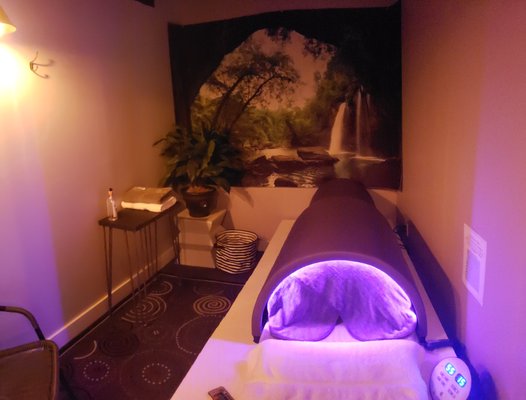 Solo Sauna - Zone-based heating in this one-person sauna gives you full control over what you want to target most. Because the design is divided into varying domes, you can select different settings to find the perfect temperature for your ideal experience. It’s a high-comfort solution that’s easy to use and the perfect way to take a break and unwind when you need it.
An LED array provides the ancient healing method of light and color therapy to improve health and harmony. Chromotherapy lighting enhances your home sauna experience using colors from the sun’s visible light spectrum to bring balance and mental wellbeing. Solo Sauna - Zone-based heating in this one-person sauna gives you full control over what you want to target most. Because the design is divided into varying domes, you can select different settings to find the perfect temperature for your ideal experience. It’s a high-comfort solution that’s easy to use and the perfect way to take a break and unwind when you need it.
An LED array provides the ancient healing method of light and color therapy to improve health and harmony. Chromotherapy lighting enhances your home sauna experience using colors from the sun’s visible light spectrum to bring balance and mental wellbeing.