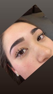 Tinting - Eyebrow tinting is the process of applying semi-permanent dye to enhance, shape, and define your brows. “Tinting allows a professional to manipulate the brow area by darkening the fine hairs that surround the perimeter of the brow to increase the width. It also allows the specialist to darken the fine hairs in the inner core of the brow that are in less dense areas. This creates a longer brow line (brow tail) or fuller front and a more ideal shape. Tinting - Eyebrow tinting is the process of applying semi-permanent dye to enhance, shape, and define your brows. “Tinting allows a professional to manipulate the brow area by darkening the fine hairs that surround the perimeter of the brow to increase the width. It also allows the specialist to darken the fine hairs in the inner core of the brow that are in less dense areas. This creates a longer brow line (brow tail) or fuller front and a more ideal shape.