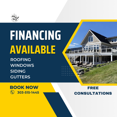 Financing Options Available! - G3 Roofing & Exteriors is a roofing contractor specializing in storm restoration, retail roofing, and asphalt, metal, and slate roofing. Our team of experts has years of experience in the industry and is committed to providing our clients with the highest quality of service. We pride ourselves on our attention to detail and our ability to deliver exceptional results. Contact us today to learn more about our services. Financing Options Available! - G3 Roofing & Exteriors is a roofing contractor specializing in storm restoration, retail roofing, and asphalt, metal, and slate roofing. Our team of experts has years of experience in the industry and is committed to providing our clients with the highest quality of service. We pride ourselves on our attention to detail and our ability to deliver exceptional results. Contact us today to learn more about our services.