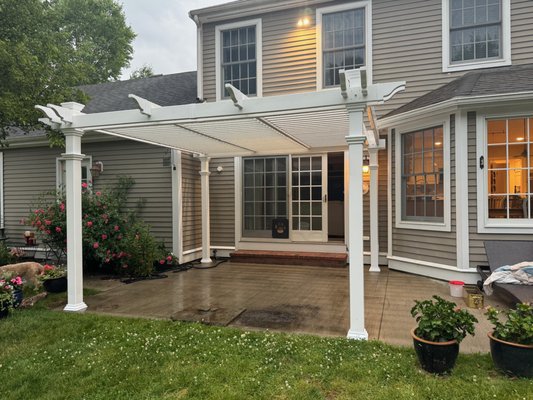 Pergola assembly and installation - New pergola were assembled and installed