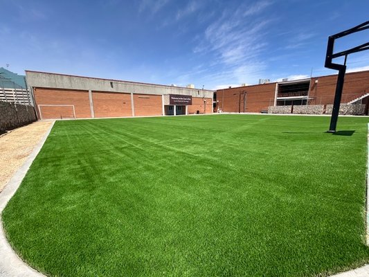 Lydia Patterson Institute - Check out our latest transformation 🚨 
Superior Green Turf just installed our premium artificial grass, and the campus has never looked better! Clean, green, and low maintenance all year long.
Why choose us?
 • FREE estimates
 • Unmatched warranty
 • Price Beat Guarantee
 • Contractor pricing available
Schools, homes, businesses—we do it all. Quality turf, pro installation, and pricing that can’t be beat.
Call today for your FREE estimate! 915-335-3419
Let’s bring the green to your space next.