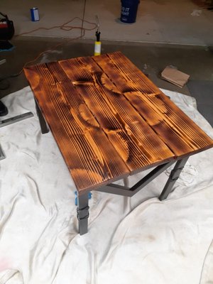Custom Furniture - Beautiful custom coffee table! Handmade, welded and stained wood foraged from the northern California woods. Custom Furniture - Beautiful custom coffee table! Handmade, welded and stained wood foraged from the northern California woods.