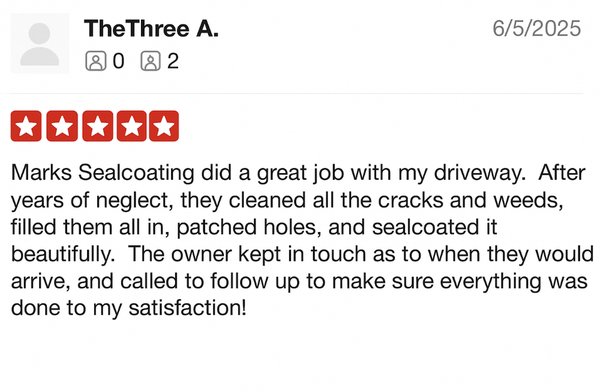 Five star customer reviews - Here are some five star reviews of some of our happy customers. Give us a call at 757-8-13-2244 for a free estimate.