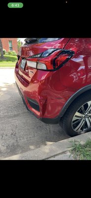 Bumper repair shop price ($2200) my price $650 - Shop recommended replacing the bumper what was gonna cost over 2200. And a week We got it done in one day 650 repaired the damage and repainted the whole bumper