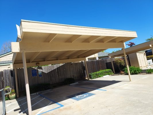 Parking Beam Replacement. - This was a beam replacement in a parking area. We Constructed a temporary load bearing wall, removed the existing beam & installed a new beam. Parking Beam Replacement. - This was a beam replacement in a parking area. We Constructed a temporary load bearing wall, removed the existing beam & installed a new beam.