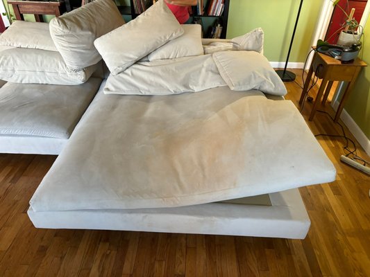 Save the couch! - Client's child had one too many slices during birthday party... vomit on a beautiful couch. They messaged us on Yelp and we responded / completed service Same Day (Saturday). Like it never happened for the Sunday super bowl party :) Save the couch! - Client's child had one too many slices during birthday party... vomit on a beautiful couch. They messaged us on Yelp and we responded / completed service Same Day (Saturday). Like it never happened for the Sunday super bowl party :)