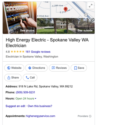 Google Reviews - Premiere Spokane County & Kootenai County Electrician
High Energy Service is a recognized leader serving local customers with residential electrical, lighting, wiring, circuits, and power services. From repairs and service to new wiring or lighting installations, rely on High Energy Service’s team of fully licensed & insured electricians to bring experience, beauty, and value to your electrical project.