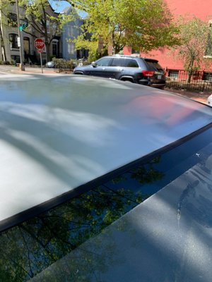 Honda Civic 2010 - Repaired sun damaged car paint.
