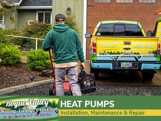 Heat Pump Services - We offer complete heat pump services in Grants Pass, Medford, and all of Southern Oregon. Whether you need installation, maintenance, or repair for your heat pump system, we can help you keep your heat pump running reliably in both summer and winter.
Our certified technicians have the skill and training necessary to work on all types of heat pump systems, old and new. Contact us today to schedule a heat pump installation or repair. Ask about our specials and save money when you sign up for our maintenance plan. We provide premier heat pump service in the Grants Pass, Medford, and all of Southern Oregon. Heat Pump Services - We offer complete heat pump services in Grants Pass, Medford, and all of Southern Oregon. Whether you need installation, maintenance, or repair for your heat pump system, we can help you keep your heat pump running reliably in both summer and winter.
Our certified technicians have the skill and training necessary to work on all types of heat pump systems, old and new. Contact us today to schedule a heat pump installation or repair. Ask about our specials and save money when you sign up for our maintenance plan. We provide premier heat pump service in the Grants Pass, Medford, and all of Southern Oregon.