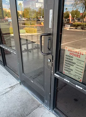 Commercial Business Break-In Repairs - Repair of a Break In with Crowbar at Restaurant
Interested in learning how you can better protect your business? Our locksmiths are available 24-hours a day, 7 days a week in order to allow for flexibility and convenience in scheduling service. 24 hour locksmith emergency services are available. Don’t wait to schedule your free security consultation. Your business deserves the best.
If you need a residential locksmith or an auto locksmith, we offer these services as well! Commercial Business Break-In Repairs - Repair of a Break In with Crowbar at Restaurant
Interested in learning how you can better protect your business? Our locksmiths are available 24-hours a day, 7 days a week in order to allow for flexibility and convenience in scheduling service. 24 hour locksmith emergency services are available. Don’t wait to schedule your free security consultation. Your business deserves the best.
If you need a residential locksmith or an auto locksmith, we offer these services as well!