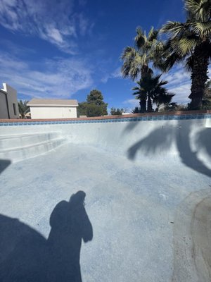 Acid wash with Tile cleaning - This pool wasn't drained for a long time and had a lot of calcium build up on the tile as well as some on the plaster. After the acid wash it gave it a nice smooth service and great coloring shown! The tile clean changed the whole look of it. Acid wash with Tile cleaning - This pool wasn't drained for a long time and had a lot of calcium build up on the tile as well as some on the plaster. After the acid wash it gave it a nice smooth service and great coloring shown! The tile clean changed the whole look of it.