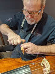 Restorations and Repairs - Concierge services:  during the pandemic in the spring of 2020 we learned that our customers greatly appreciated our free pickup and delivery services for repairs.  Limited to the Charlotte region.  *Repair work must total $35 or more for this service.  If you decide not to have your item repaired after evaluation there is a flat fee of $20 for the return delivery.  To arrange pickup or delivery please text or call us at 866-291-0321 or email jason@davidsonviolins.com

Bows:  bow rehair, bow restoration, bow repair, re-camber service, grips, tubing, fittings

Sound adjustment:  violin, viola, cello, bass, gamba family instruments

Instrument work:  crack repair, open seams, peg replacement, accessory replacement, varnish restoration, fingerboard dressing, custom chin rests, sound post and bridge fitting, nut and saddle work, sound post patches, arching work, bass bar fitting/replacement

Appraisals: insurance appraisals, verbal appraisals