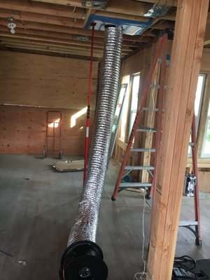 Hers Testing - Duct Leakage test performed inside a New Construction home. Duct Leakage is part of the HERS testing needed to pass final Hers Testing - Duct Leakage test performed inside a New Construction home. Duct Leakage is part of the HERS testing needed to pass final