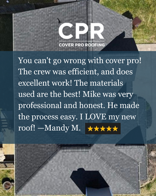 Cover Pro Roofing Reviews - Another 5 STAR Google review ! Thank you, Mandy. 🙏 Give us a call for a free roof inspection! 📞 865.999.ROOF Cover Pro Roofing Reviews - Another 5 STAR Google review ! Thank you, Mandy. 🙏 Give us a call for a free roof inspection! 📞 865.999.ROOF